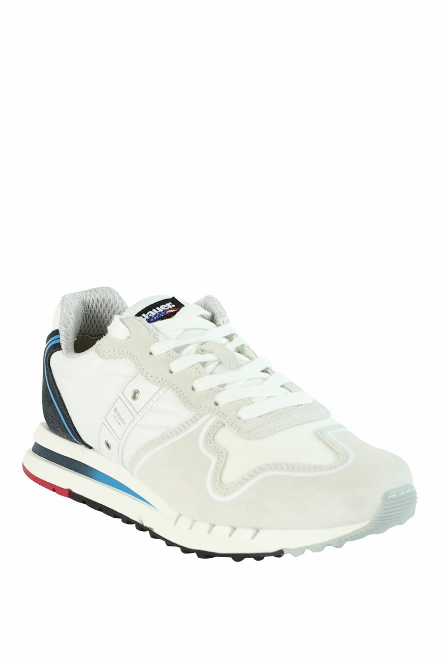 Zapatillas "QUARTZ" blancas con azul y detalles rojos - 8058156499522 2