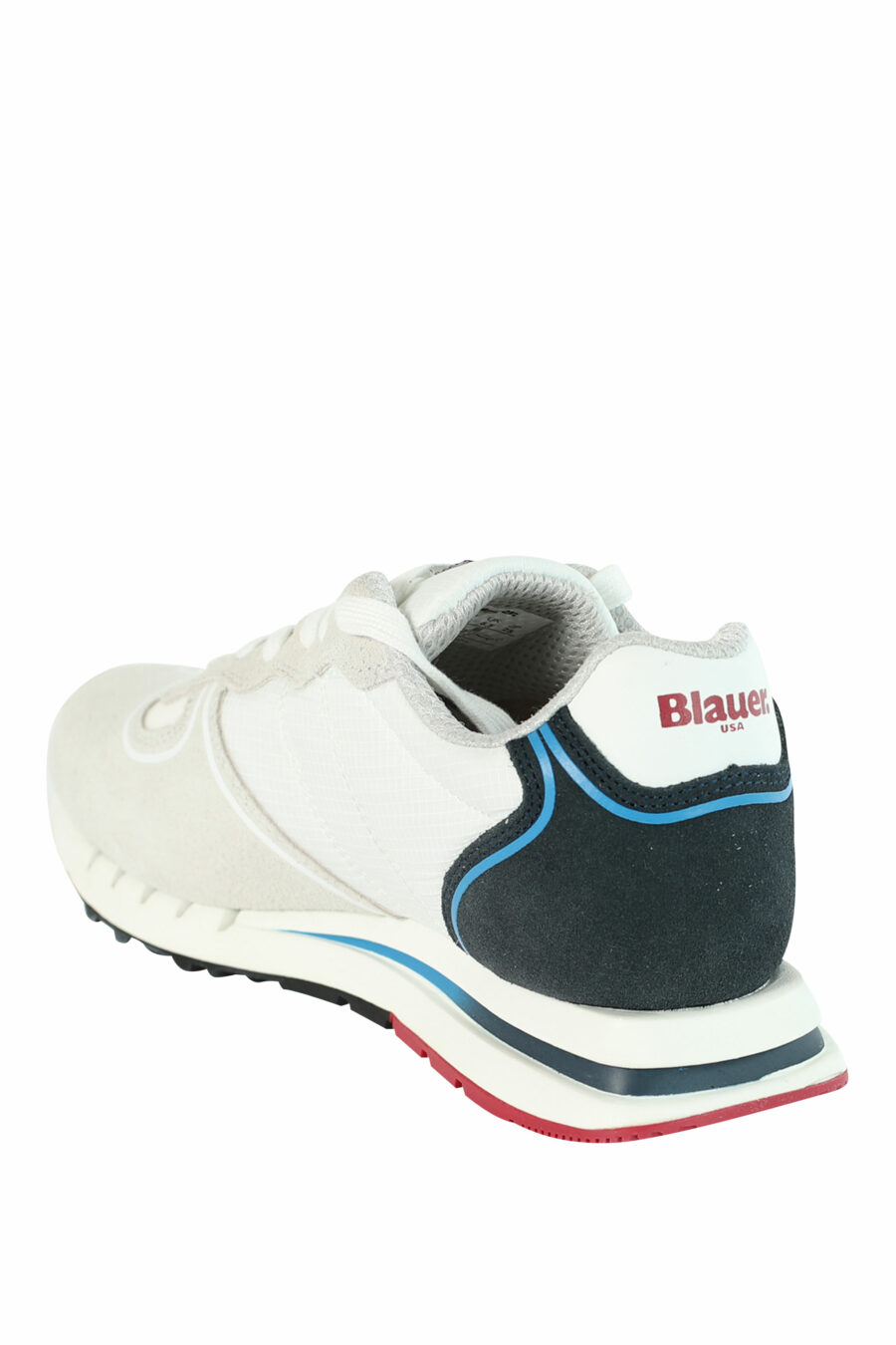 Baskets "QUARTZ" blanches avec détails bleus et rouges - 8058156499522 4
