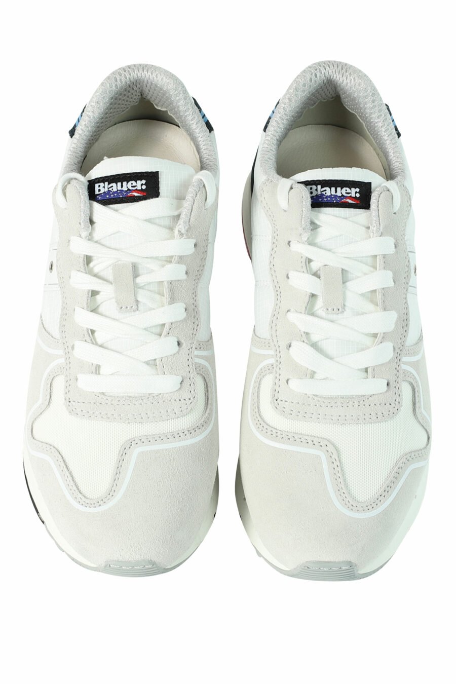Zapatillas "QUARTZ" blancas con azul y detalles rojos - 8058156499522 5