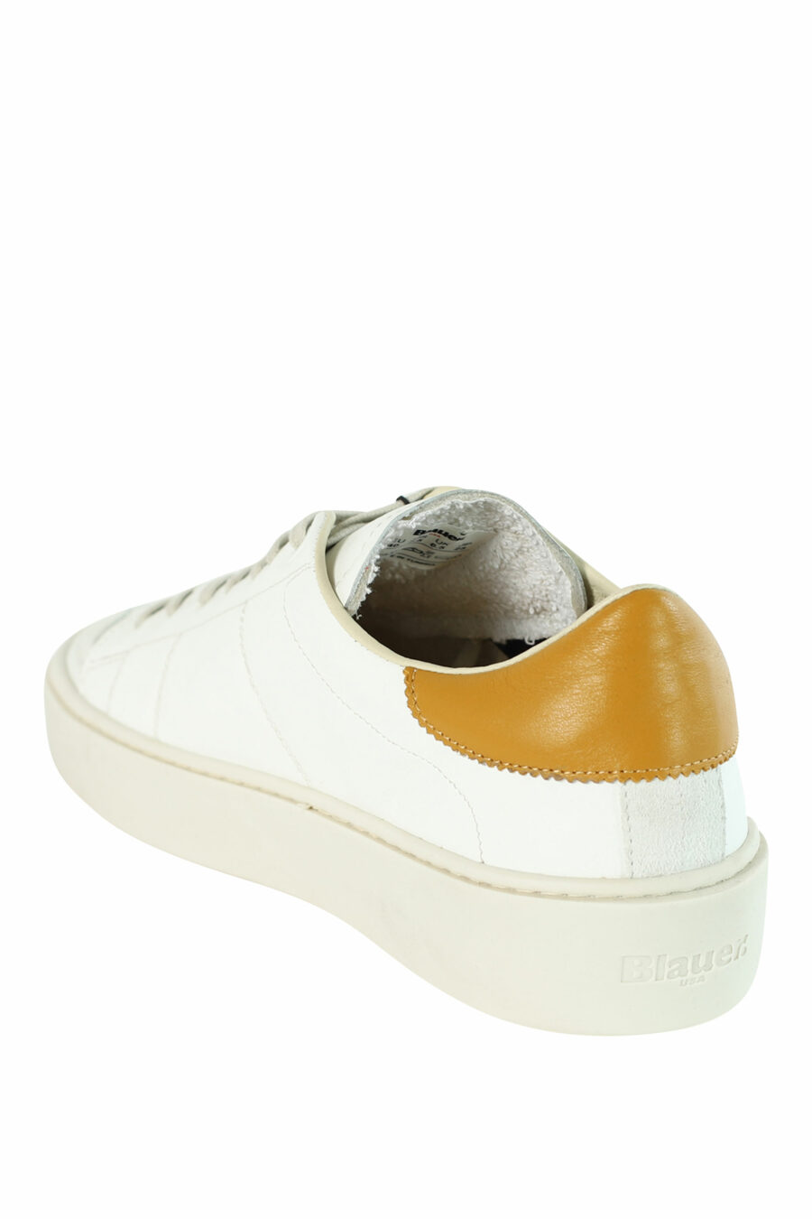 Zapatillas "STATEN" blancas con detalles amarillos - 8058156501072 4