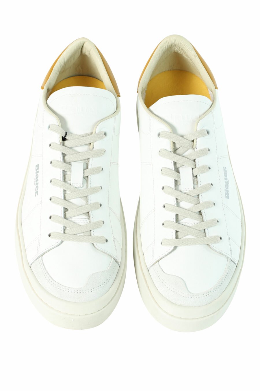 Zapatillas "STATEN" blancas con detalles amarillos - 8058156501072 5