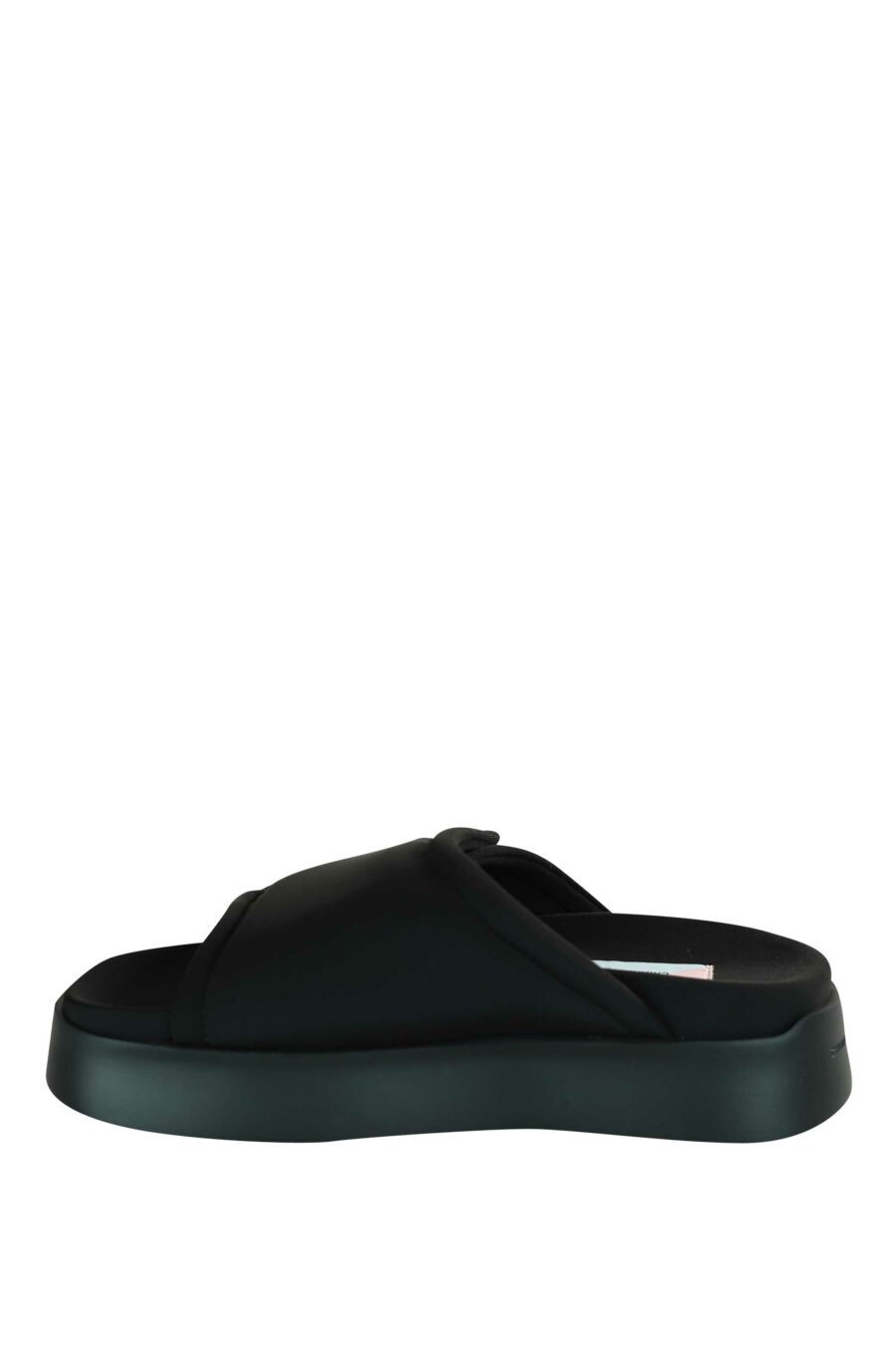 Black sandals with velcro and black platform - 8059482630771 3