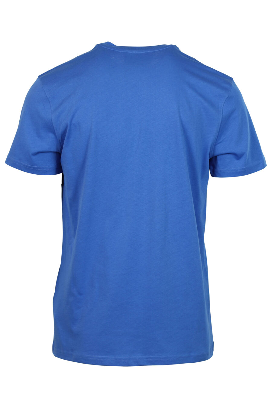 Blaues T-Shirt mit schwarzem Logo-Streifen - 667112834116 2