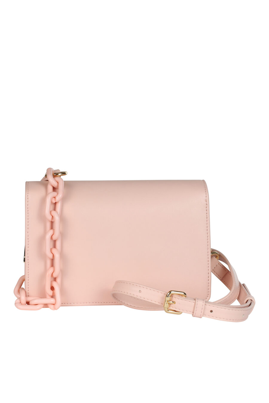 Pastel pink shoulder bag with eye lock and metal star - 8052672427700 3