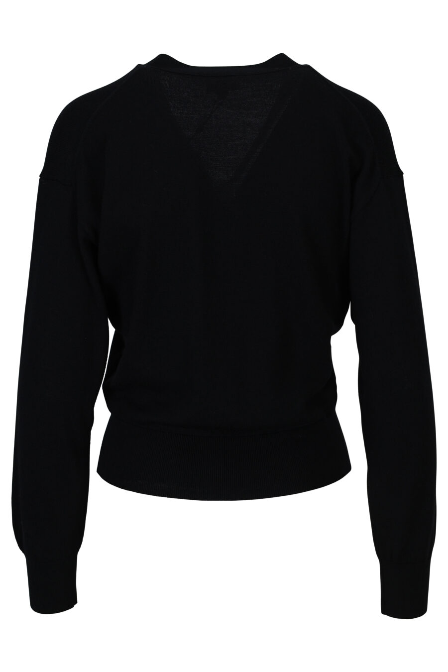 Black woollen jumper with mini-logo "boke flower" - 3612230444249 1
