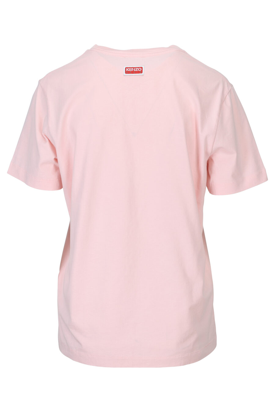 Camiseta rosa con maxilogo "boke flower" - 3612230483163 1
