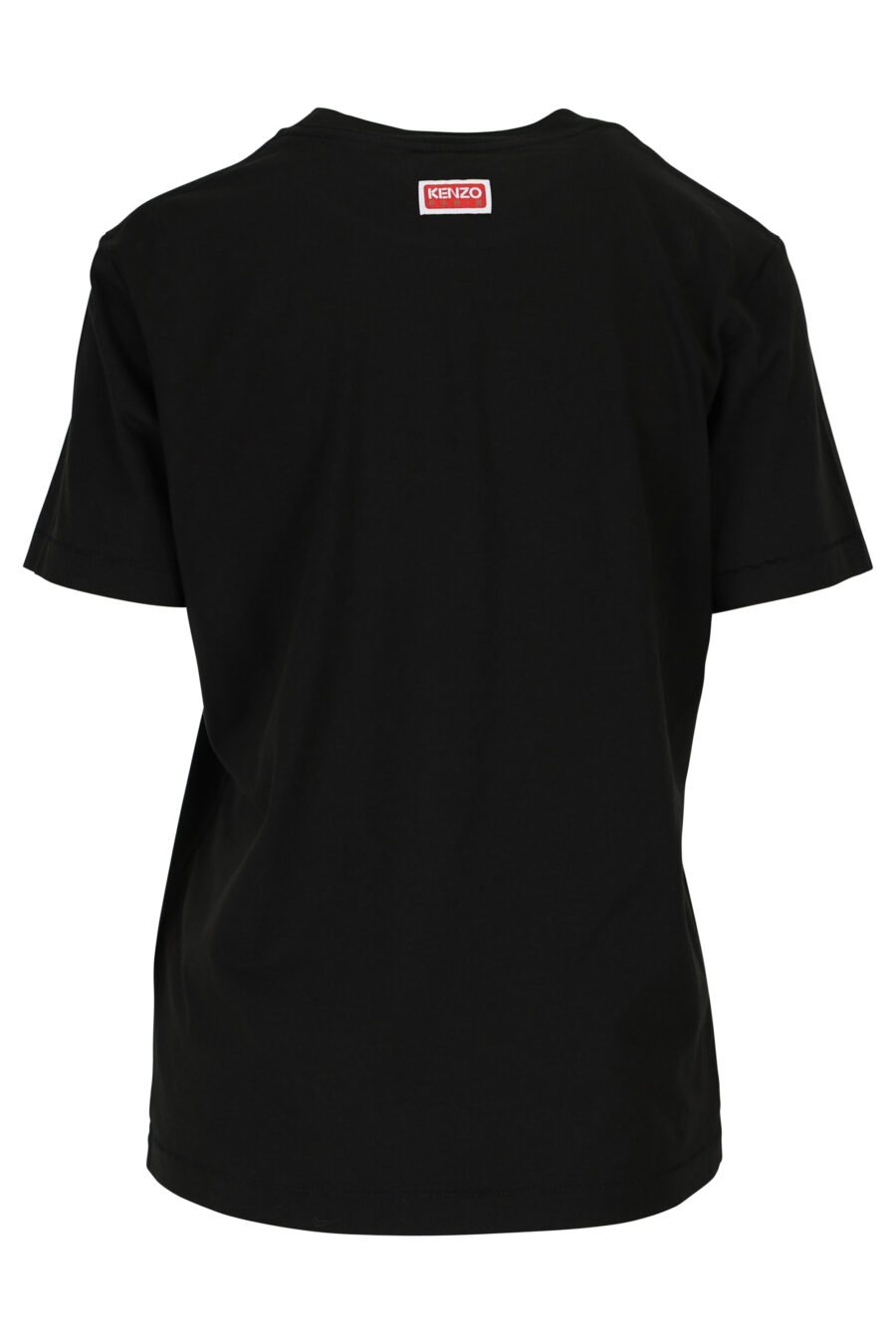 Camiseta negra con maxilogo "boke flower" - 3612230483170 1