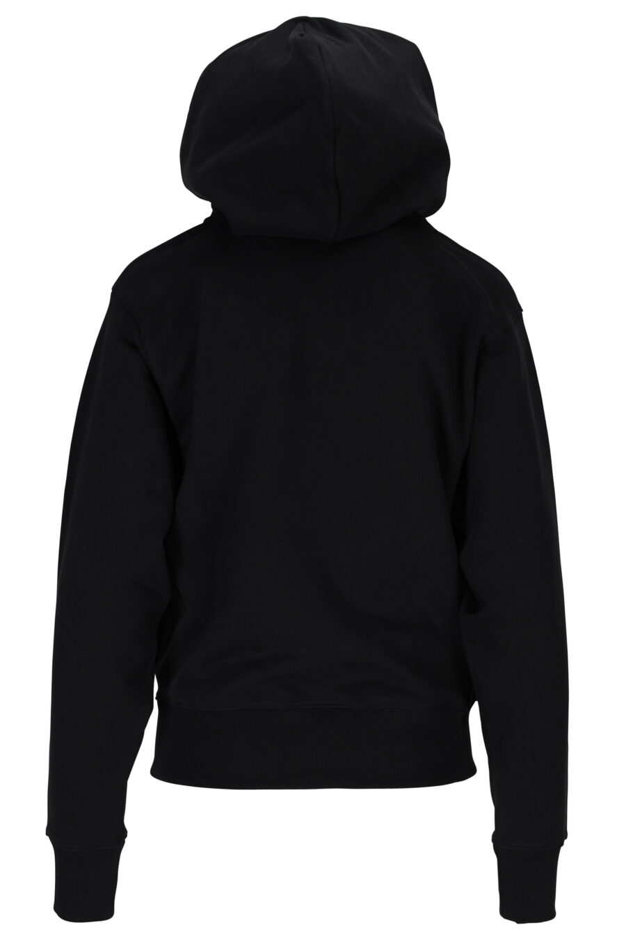 Black hooded sweatshirt with maxilogo "boke flower" - 3612230512559 1