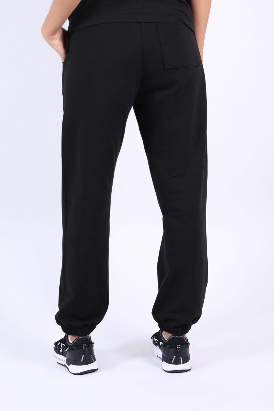 Pantalón de chándal negro con minilogo "kenzo paris" - 3612230514959 1 2