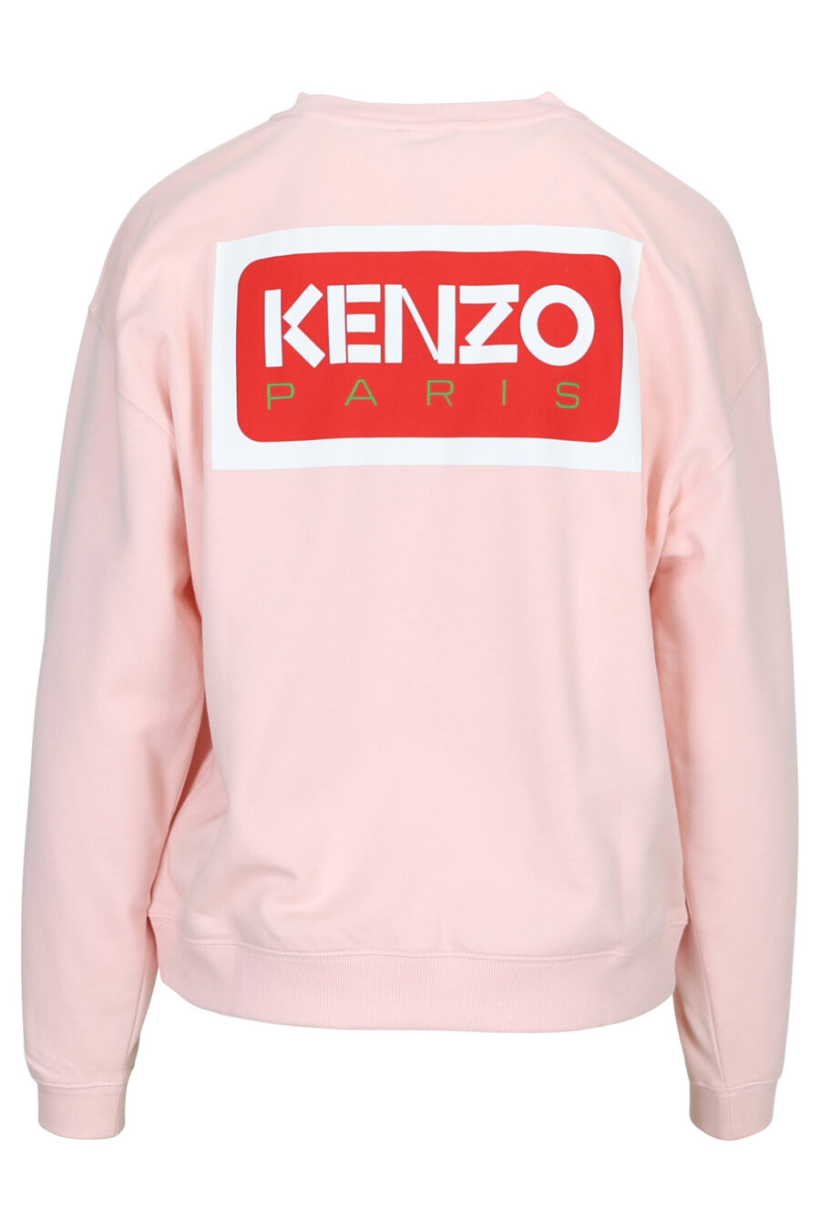 Camisola cor-de-rosa com maxilogo "kenzo paris" nas costas - 3612230515574 1