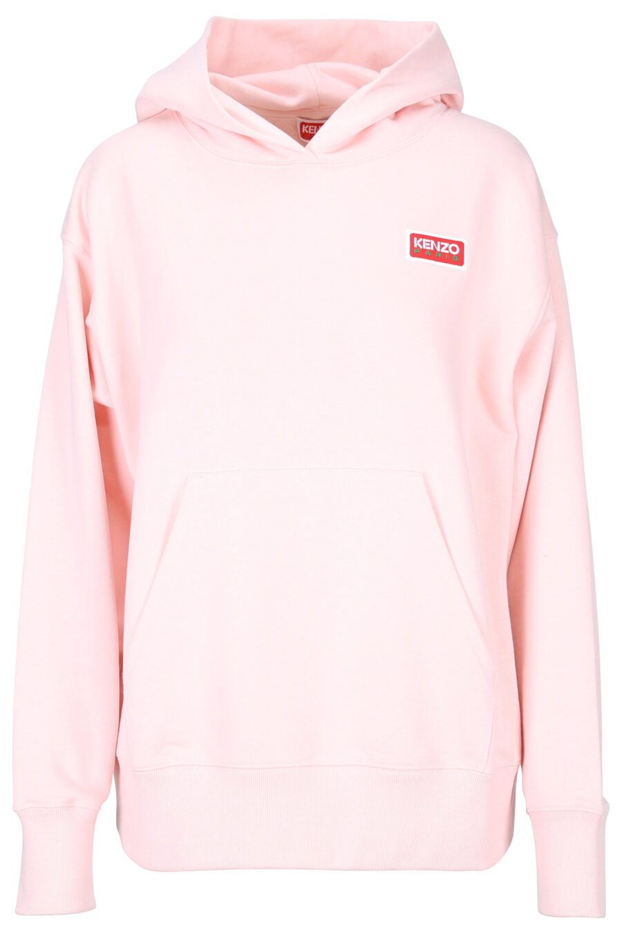 Sweat oversize rose à capuche avec logo "kenzo paris" - 3612230515734