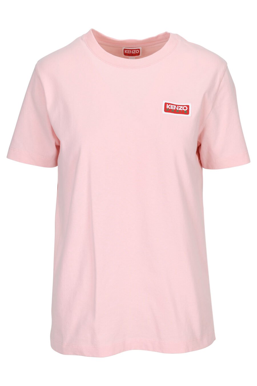 Camiseta rosa "oversize" con logo "kenzo paris" - 3612230520752