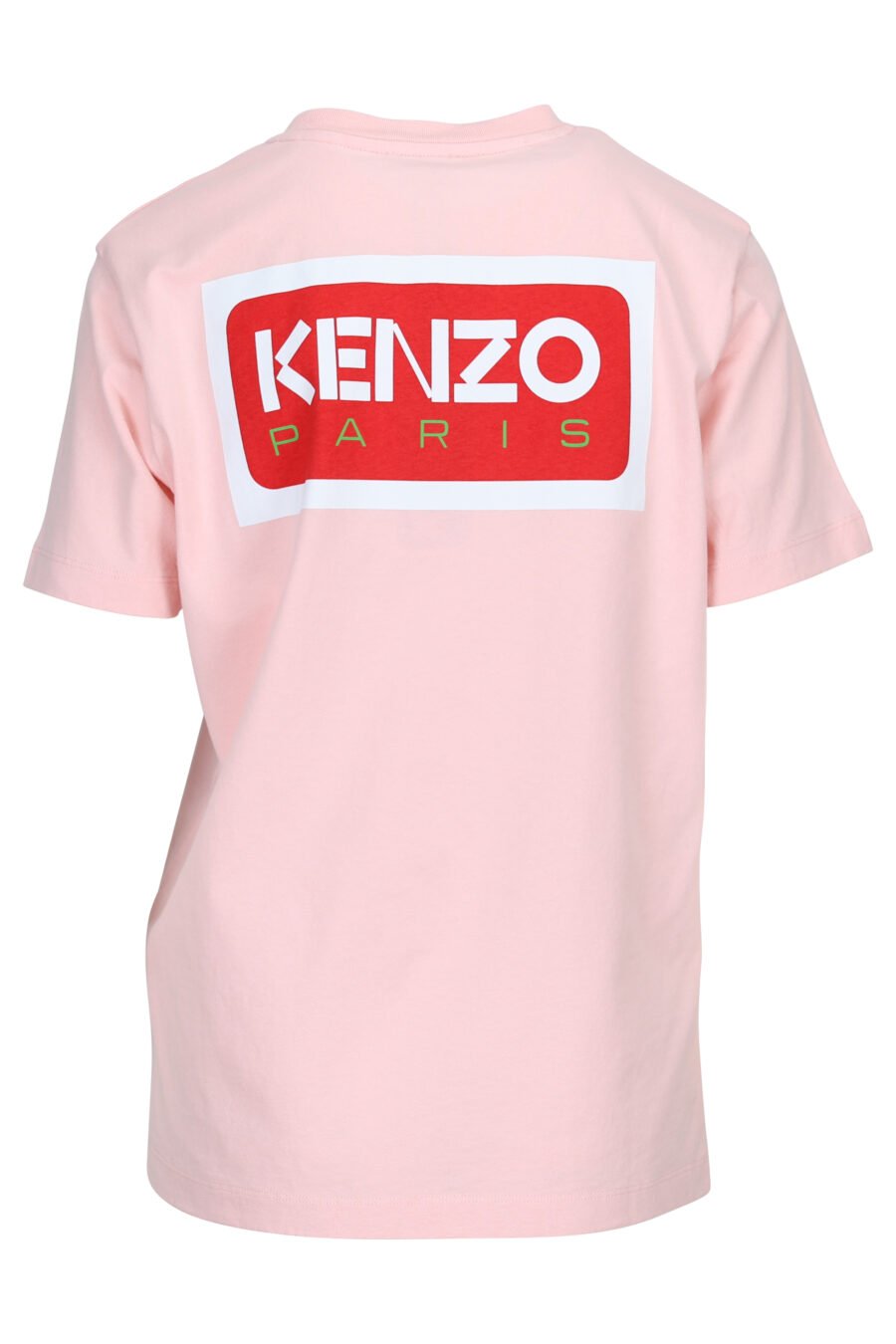 Camiseta rosa "oversize" con logo "kenzo paris" - 3612230520752 1