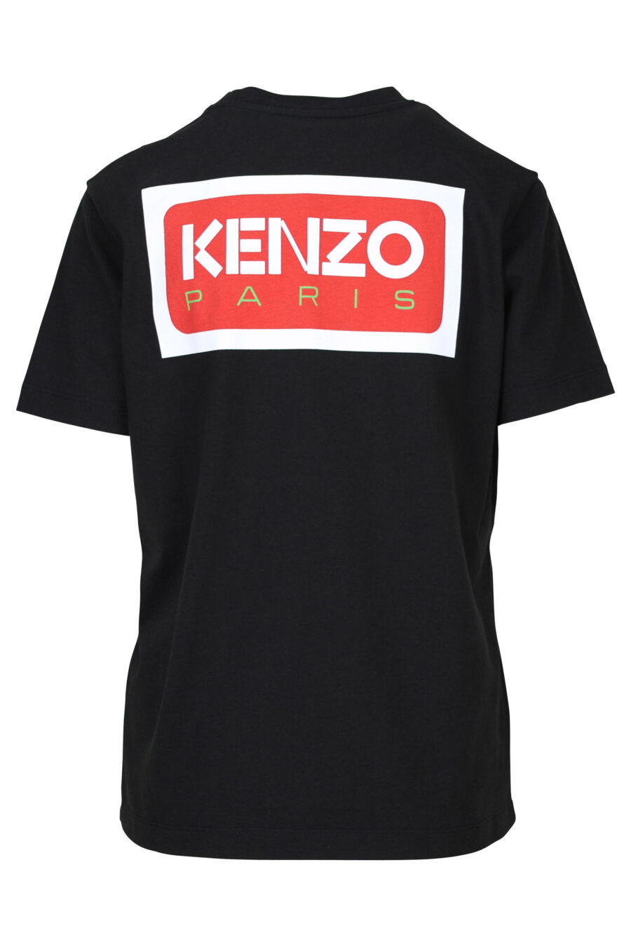T-shirt preta de tamanho grande com o logótipo "kenzo paris" - 3612230520769 1