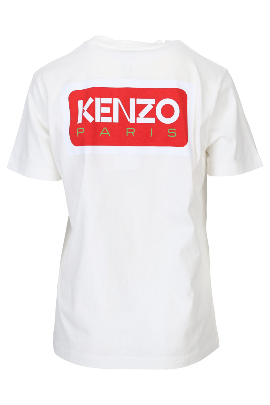 Camiseta blanca "oversize" con logo "kenzo paris" - 3612230520875 1