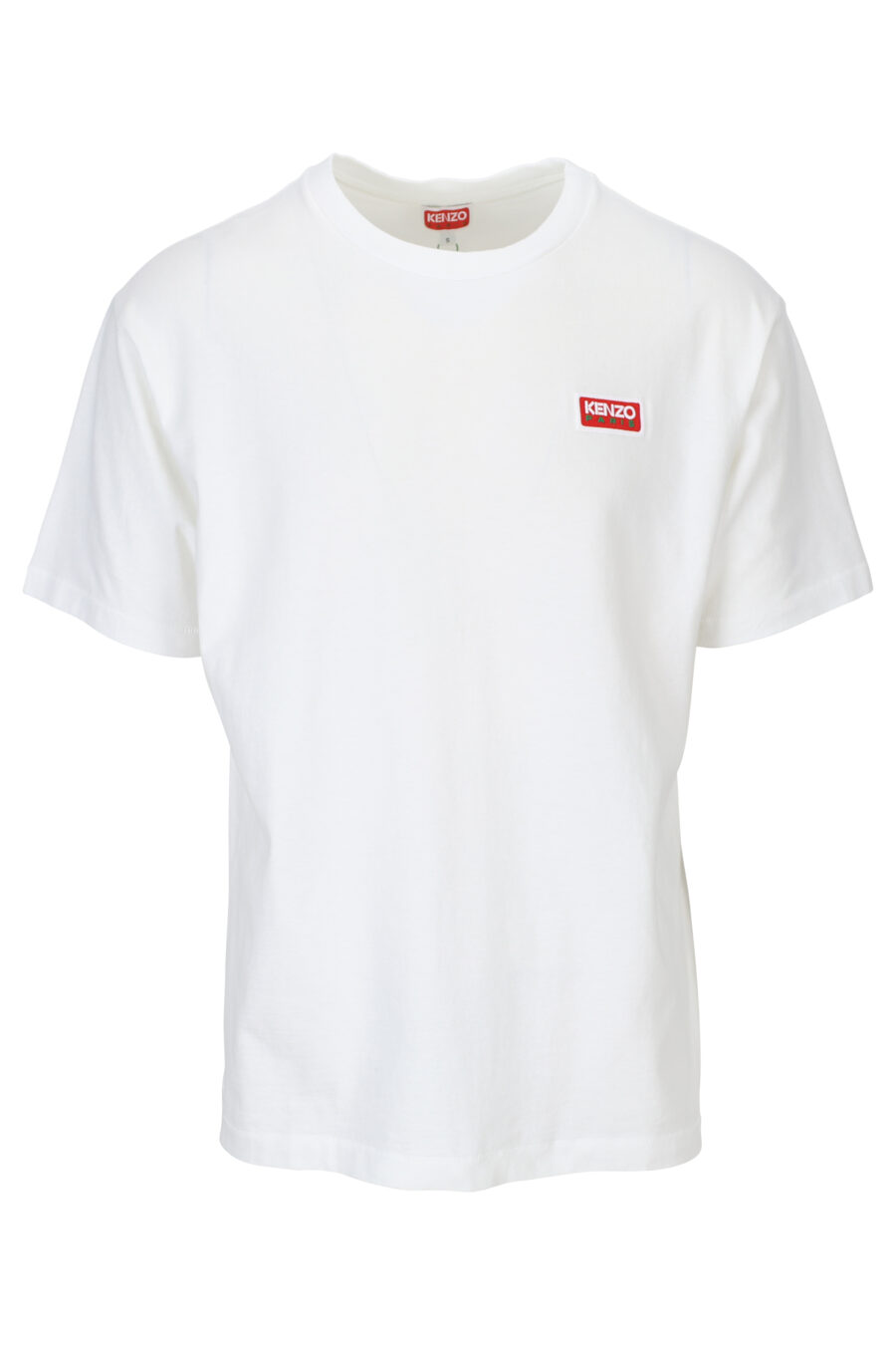 Camiseta blanca con maxilogo"kenzo paris" en espalda - 3612230543140
