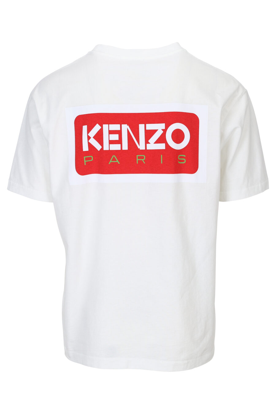 T-shirt blanc avec maxilogo "kenzo paris" dans le dos - 3612230543140 1