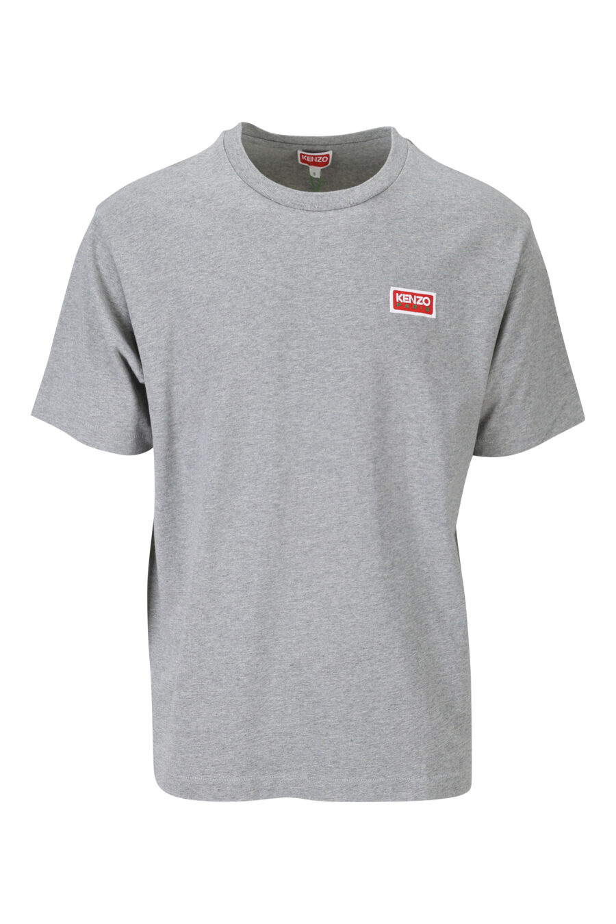 Grey T-shirt with minilogo "kenzo paris" - 3612230543188