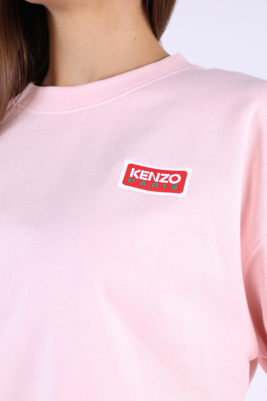 Camisola cor-de-rosa com maxilogo "kenzo paris" nas costas - 361223054662201683