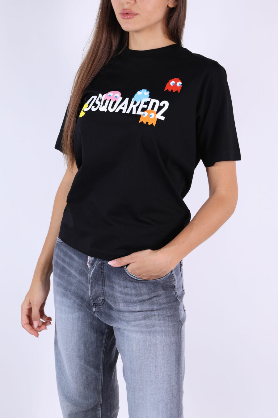 Black T-shirt with "Pac-man" logo - 361223054662201962