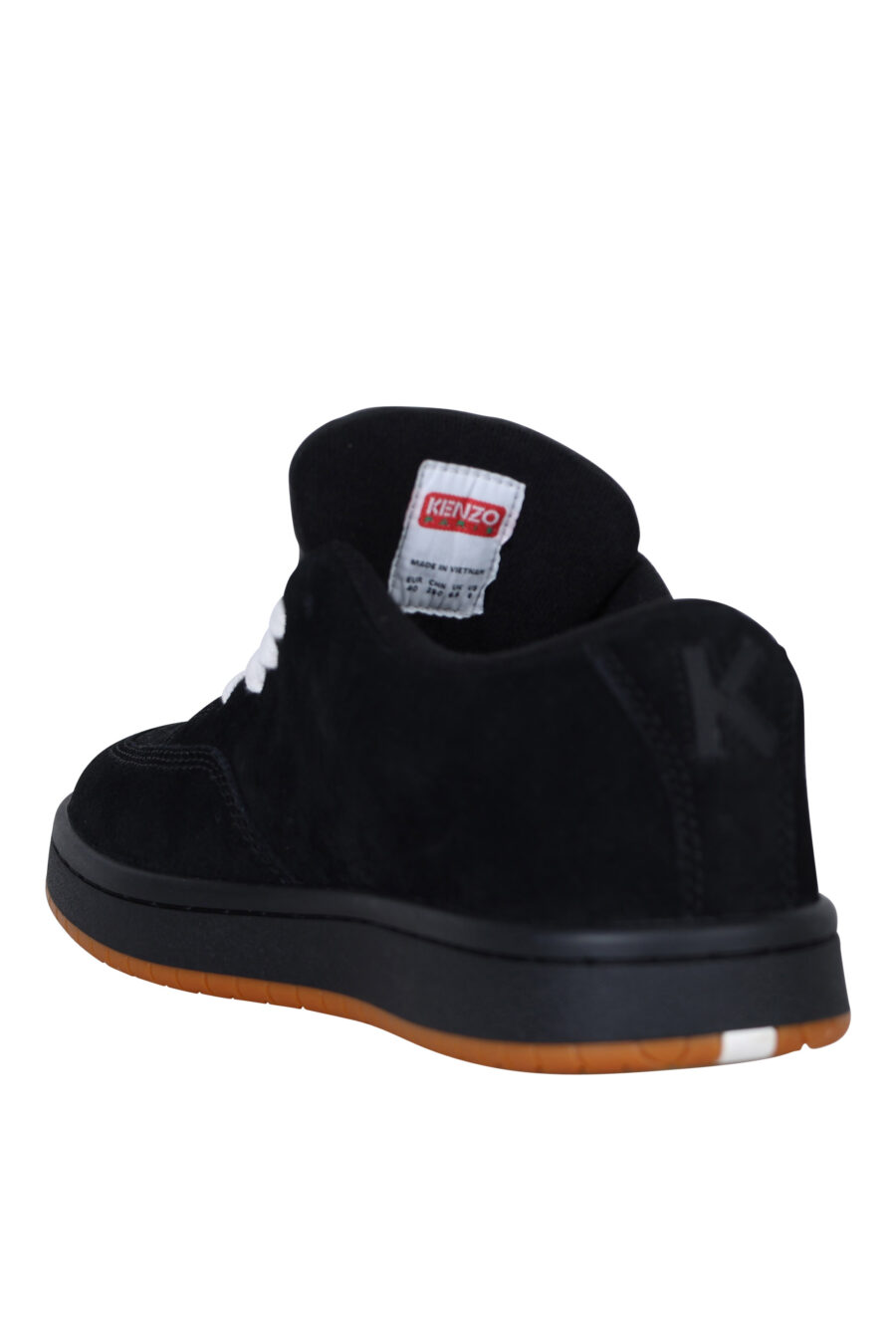 Zapatillas negras "kenzo dome" con minilogo y suela marrón - 3612230549111 3
