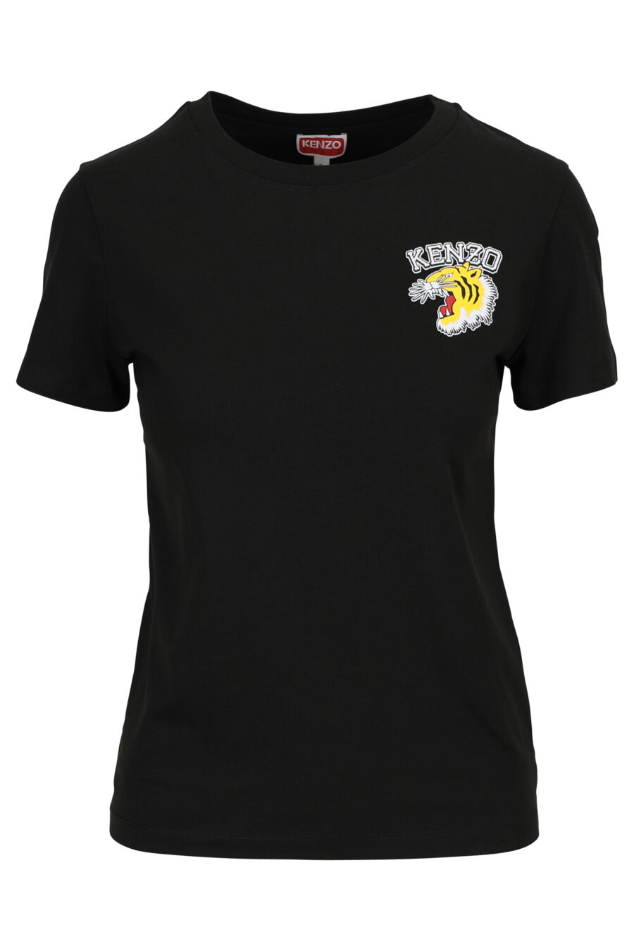 T-shirt preta com minilogo "tigre" - 3612230552319