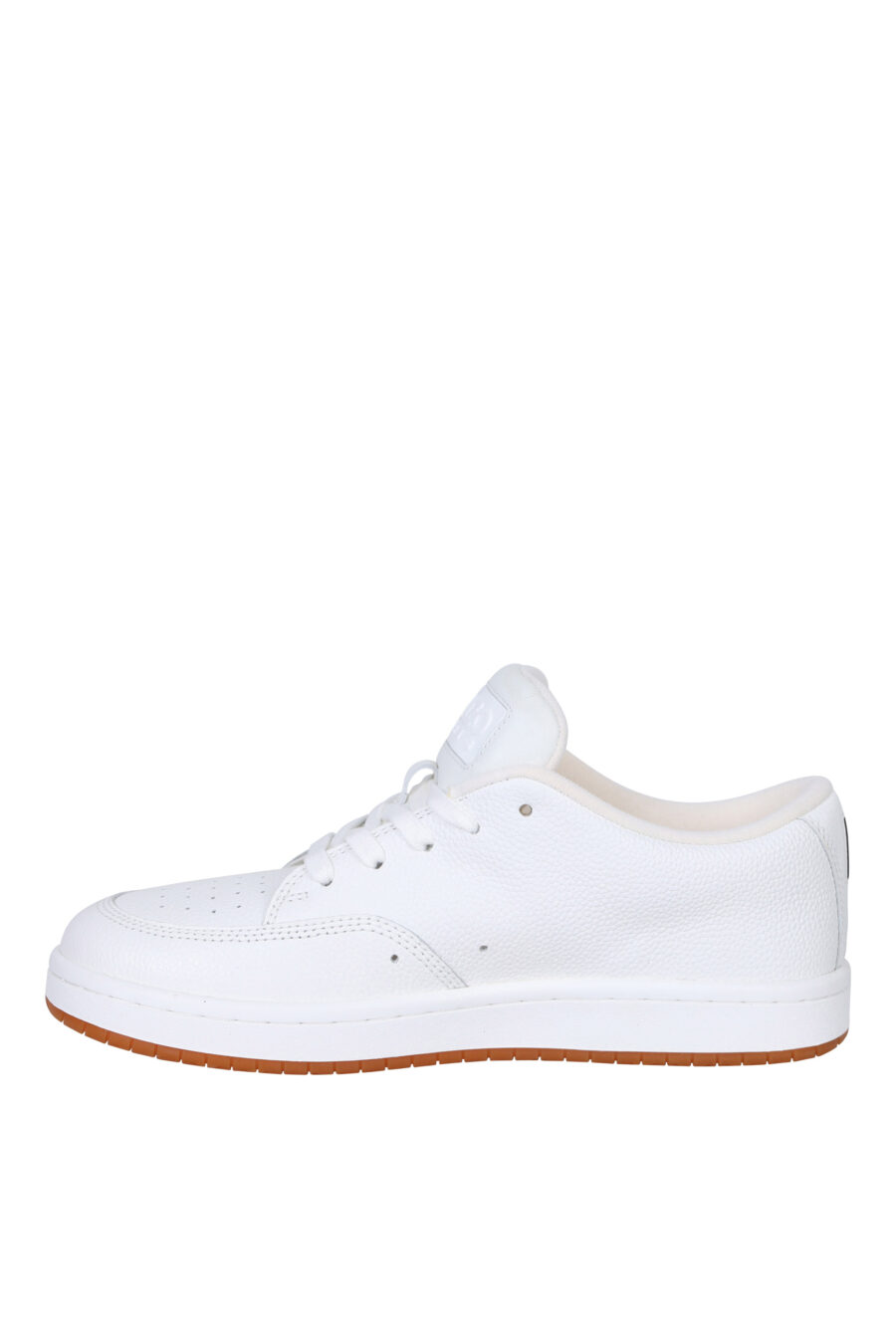 White trainers "kenzo dome" with minilogo and brown sole - 3612230556089 2