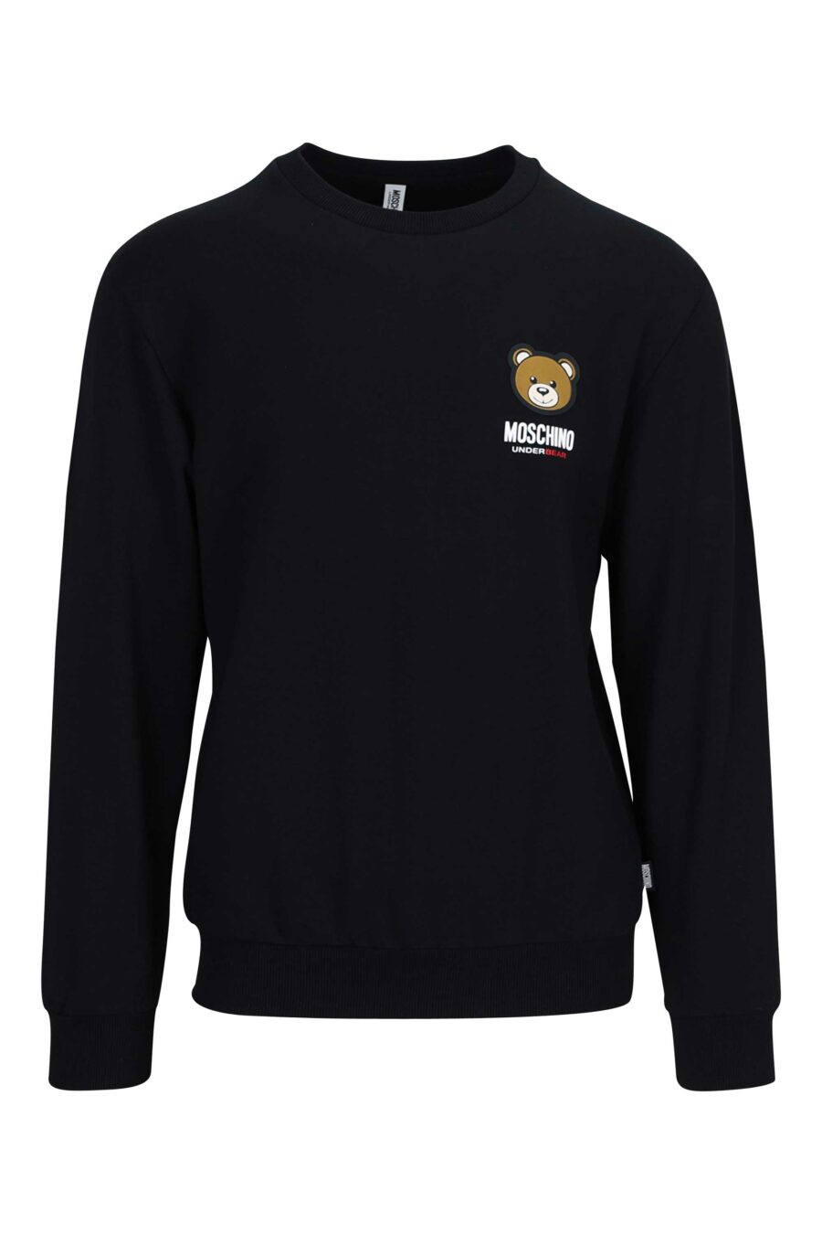 Black sweatshirt with "underbear" bear logo patch - 667113012964