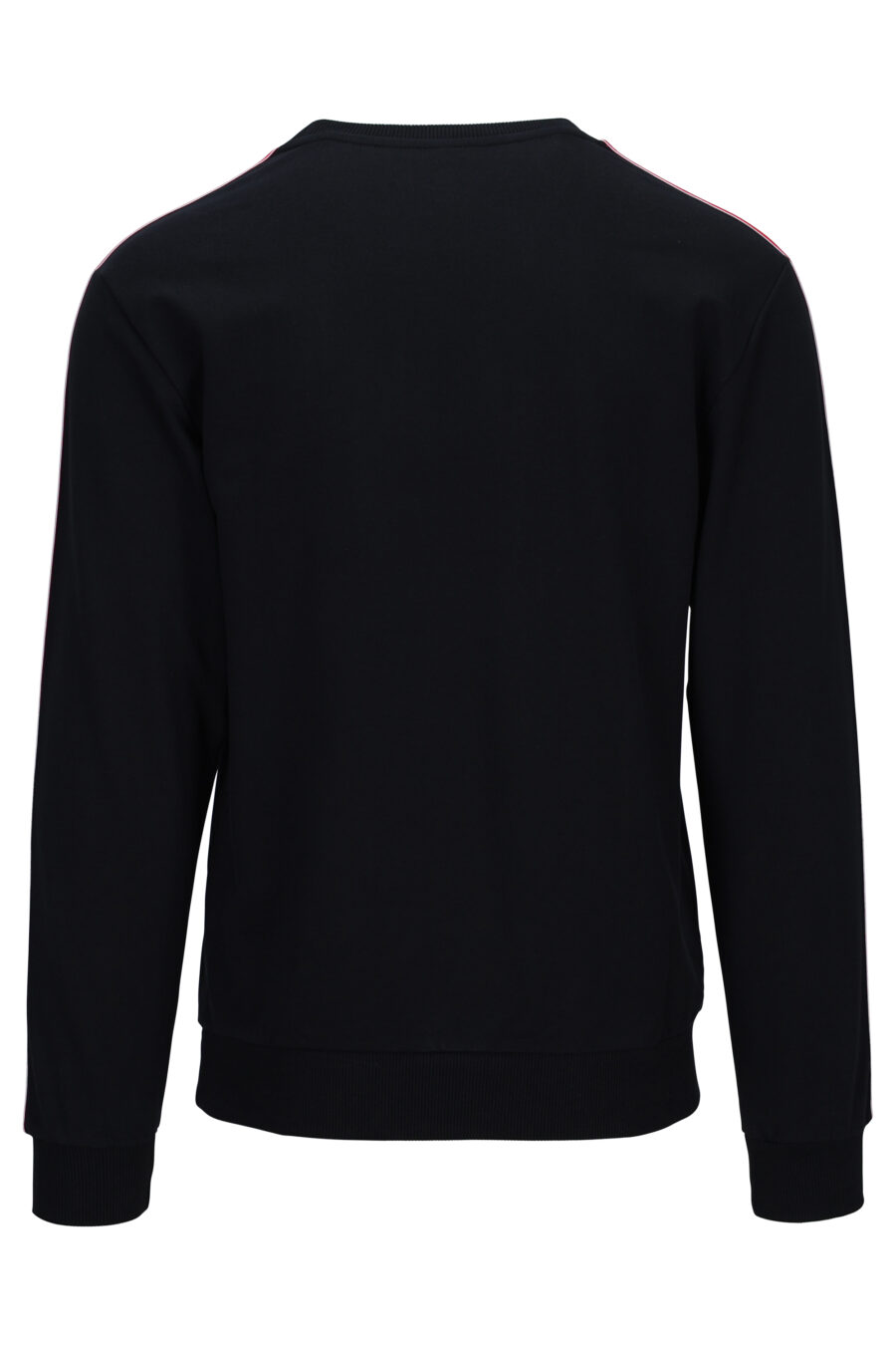 Schwarzes Sweatshirt mit Logoband an den Ärmelseiten - 667113028293 2