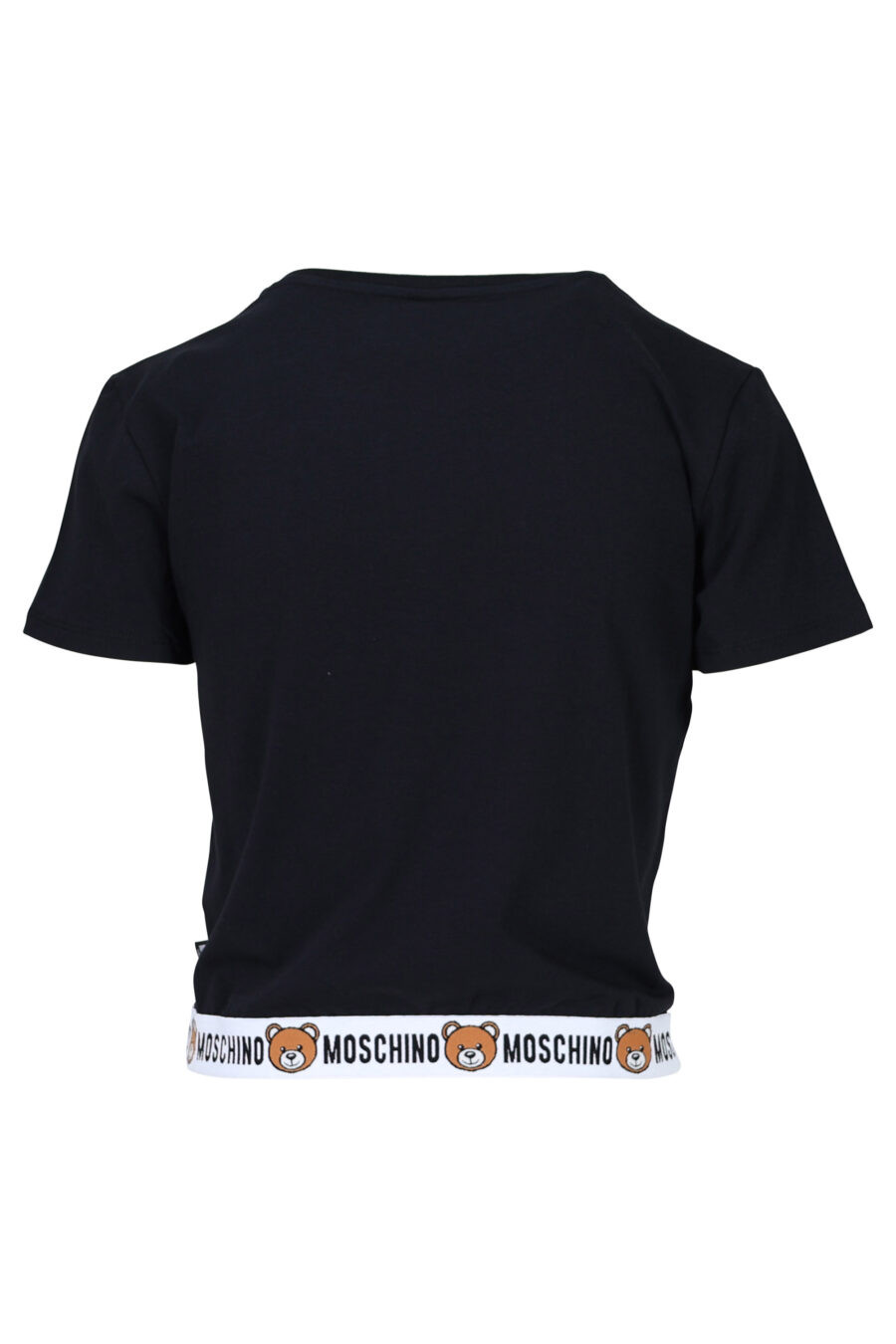 Camiseta negra con logo oso "underbear" en cinta - 667113034157 1