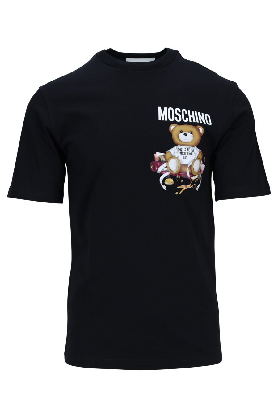Schwarzes T-Shirt mit Mini-Logo "teddy tailor" - 667113108179