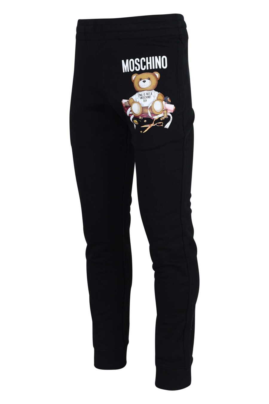Pantalón de chándal negro con logo "teddy sastre" - 667113124759 1