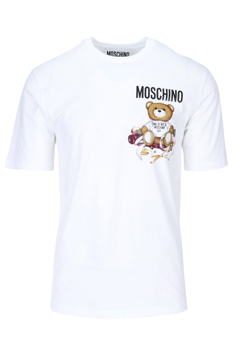 Weißes T-Shirt mit Mini-Logo "teddy tailor" - 667113124889