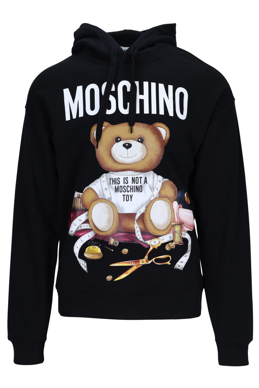 Black hooded sweatshirt with logo "teddy tailor" - 667113125152