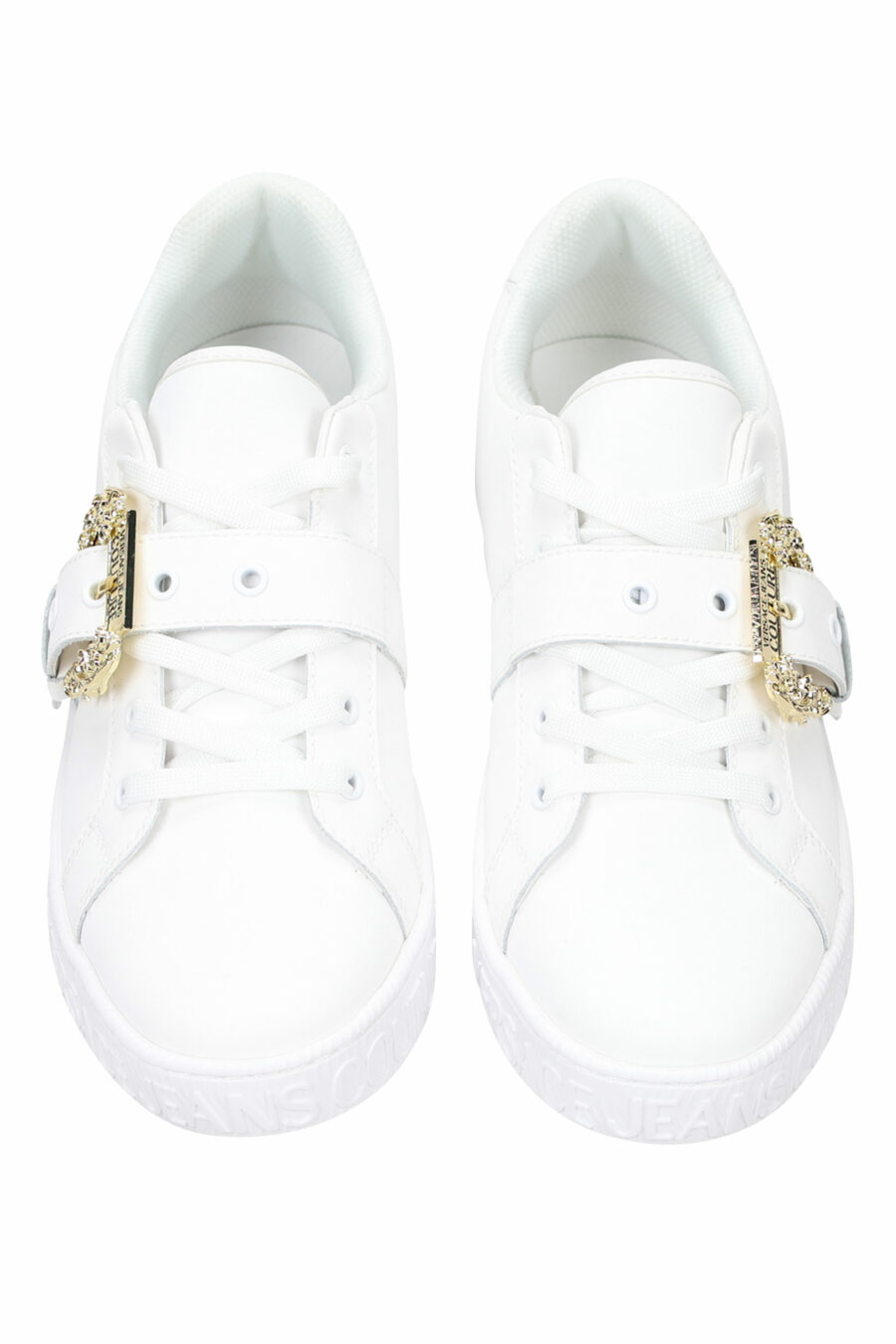 White slippers with baroque buckle - 8052019452815 4