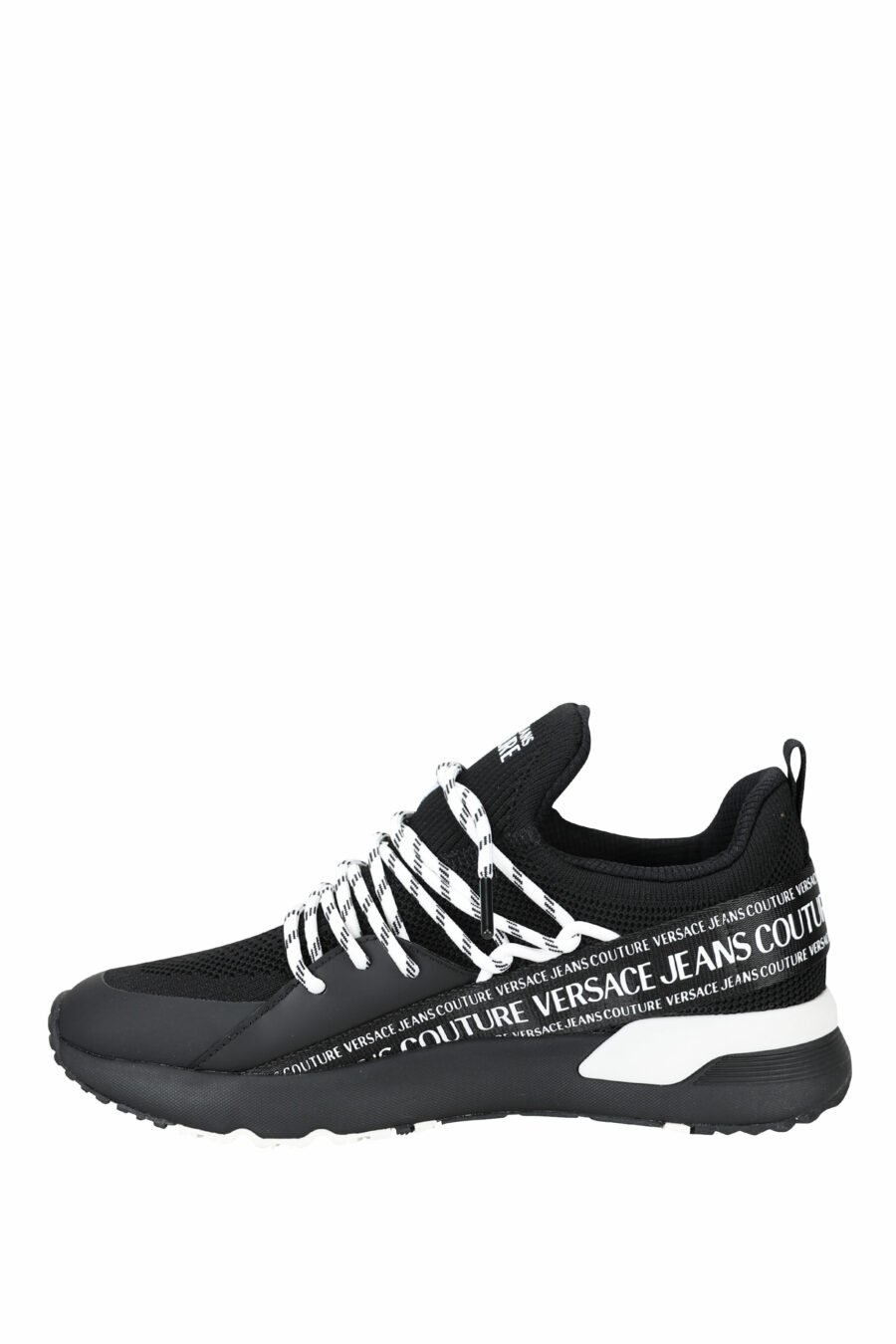 Zapatillas negras "troadlop" con logo en cinta blanco - 8052019454468 3