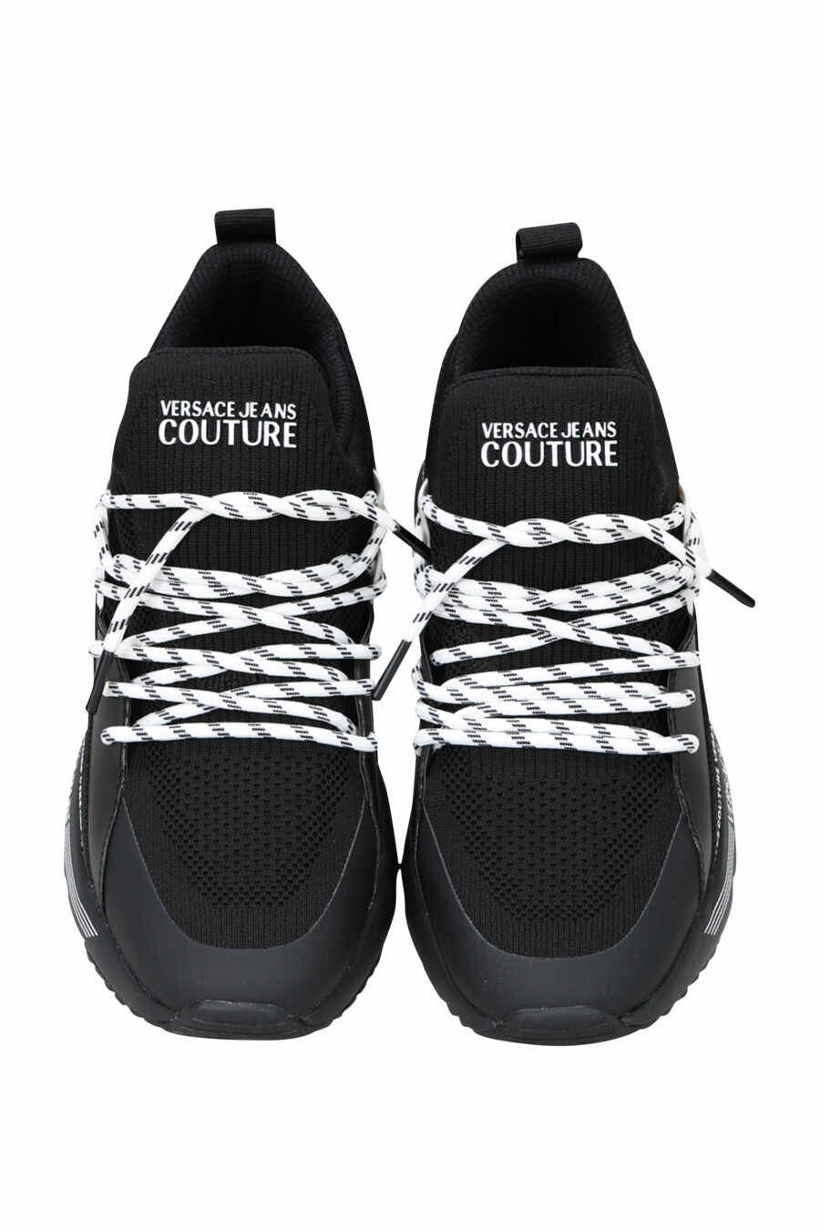 Zapatillas negras "troadlop" con logo en cinta blanco - 8052019454468 4