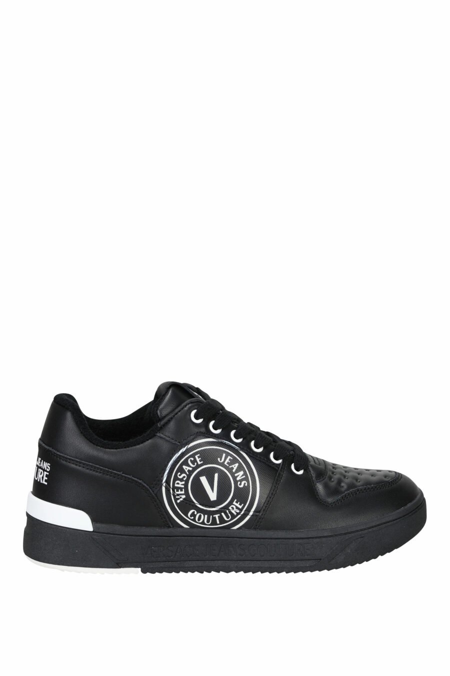 Zapatillas negras con blanco y logo circular - 8052019455366