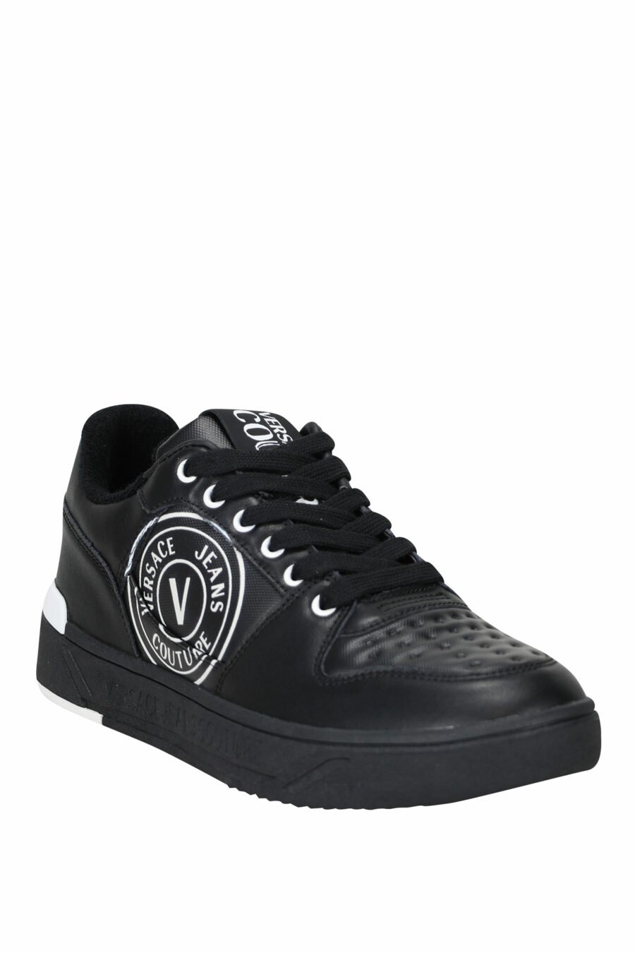 Zapatillas negras con blanco y logo circular - 8052019455366 1