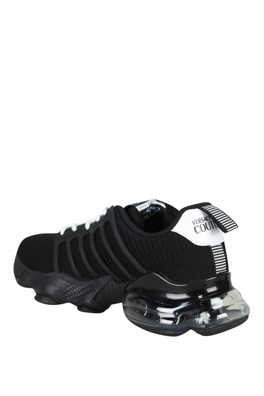 Zapatillas negras con maxilogo vertical y cordones cruzados - 8052019484915 3