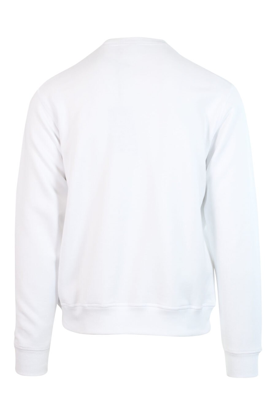 Weißes Sweatshirt mit schwarzem Mini-Logo "Icon" in der Mitte - 8052134565063 2