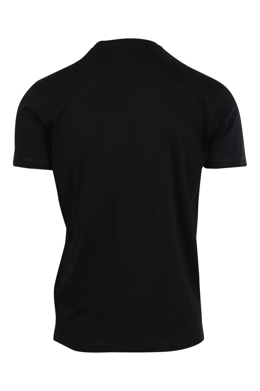 Black T-shirt with maxilogo graphic leaf outline - 8052134941010 2