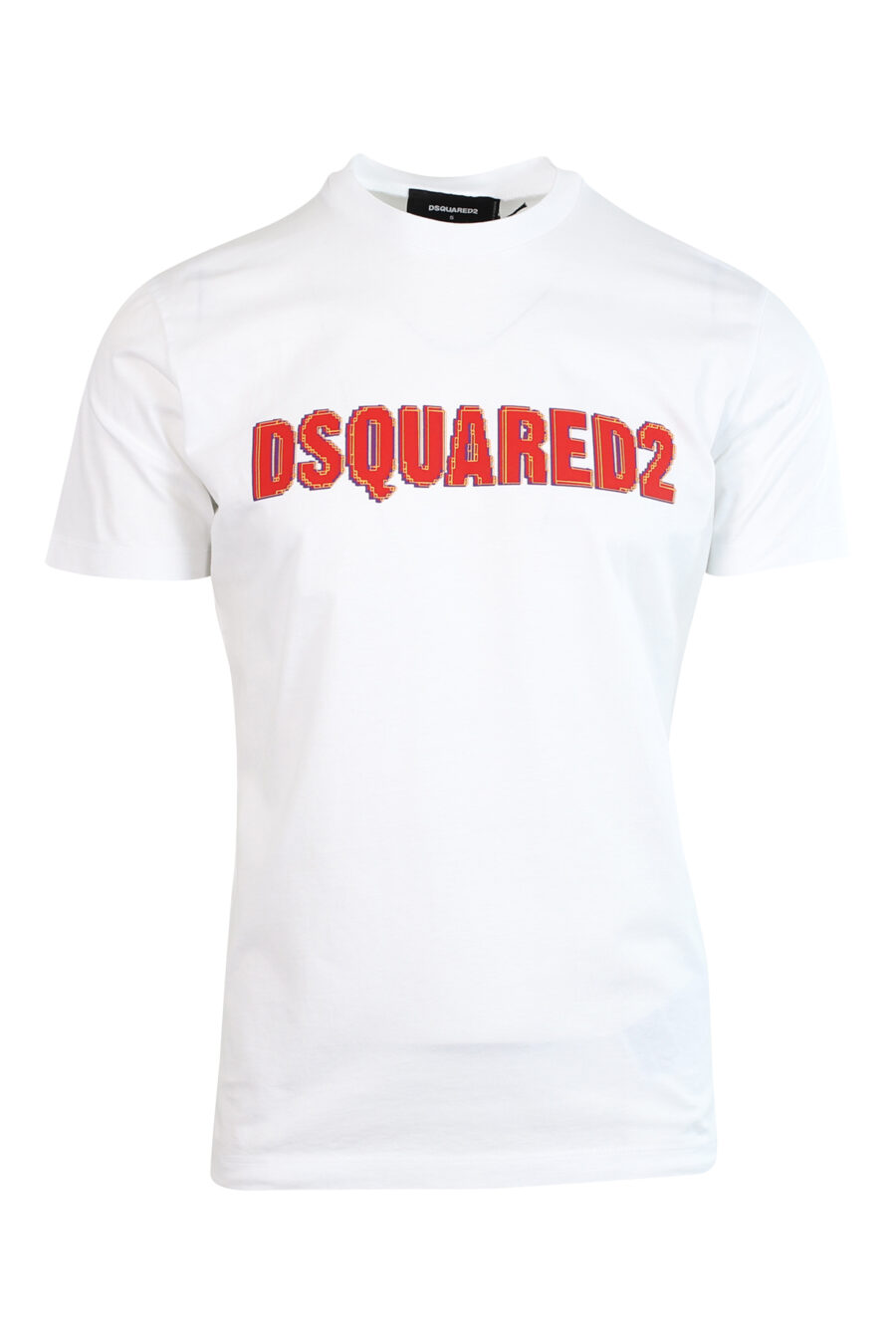 Weißes T-Shirt mit rotem Logo - 8052134945995