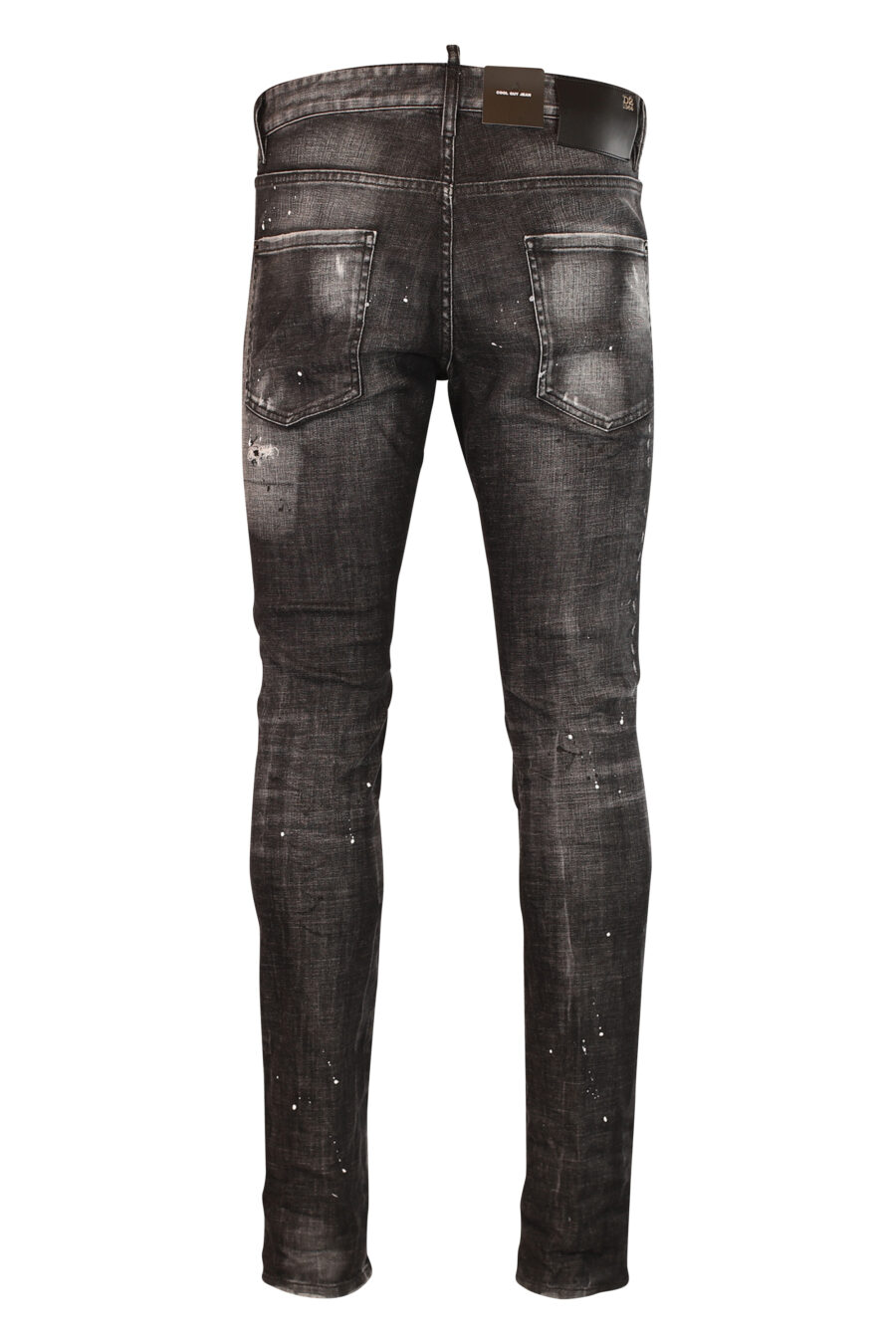 Pantalon en jean noir semi-usé et déchiré - 8052134953105 3