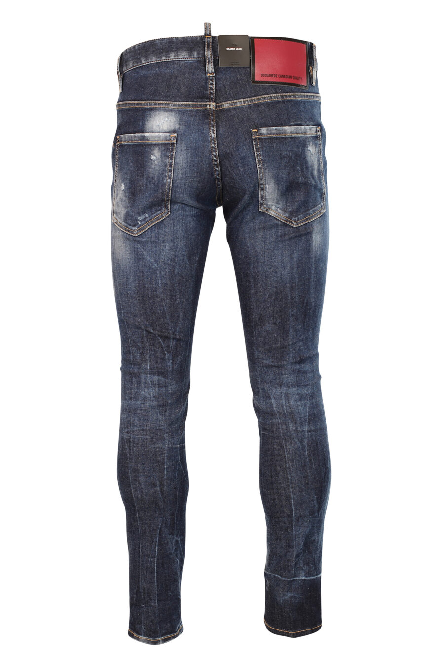 Blaue "Skater"-Jeans, halb getragen und halb zerrissen - 8052134966679 3