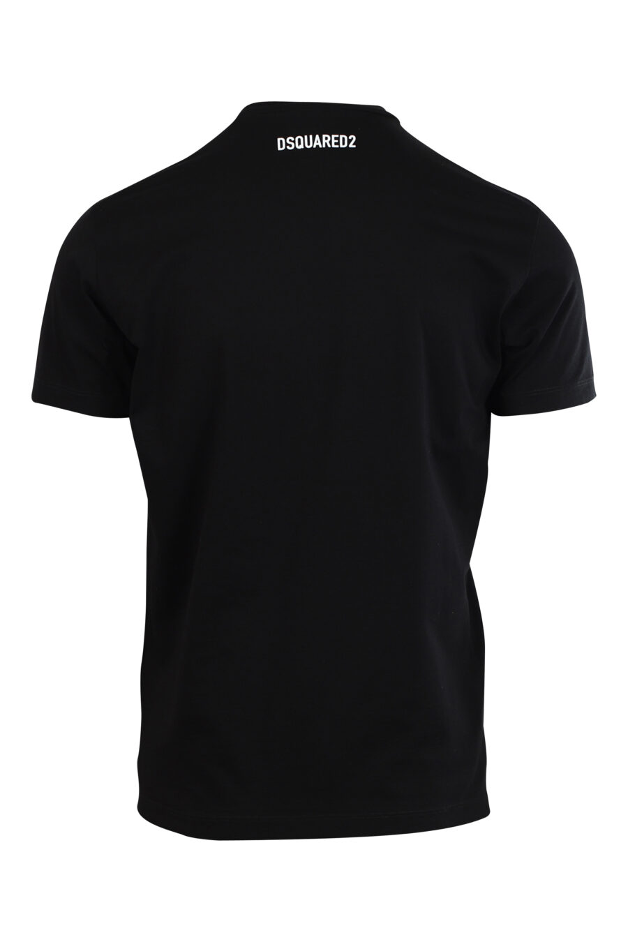 Black T-shirt with dog maxilogo "Pixeled" - 8052134980774 2