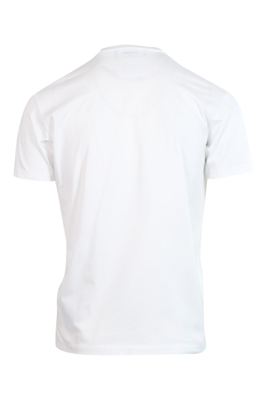 T-shirt blanc avec maxilogo "icon pixeled" turquoise et fuchsia - 8052134981191 2