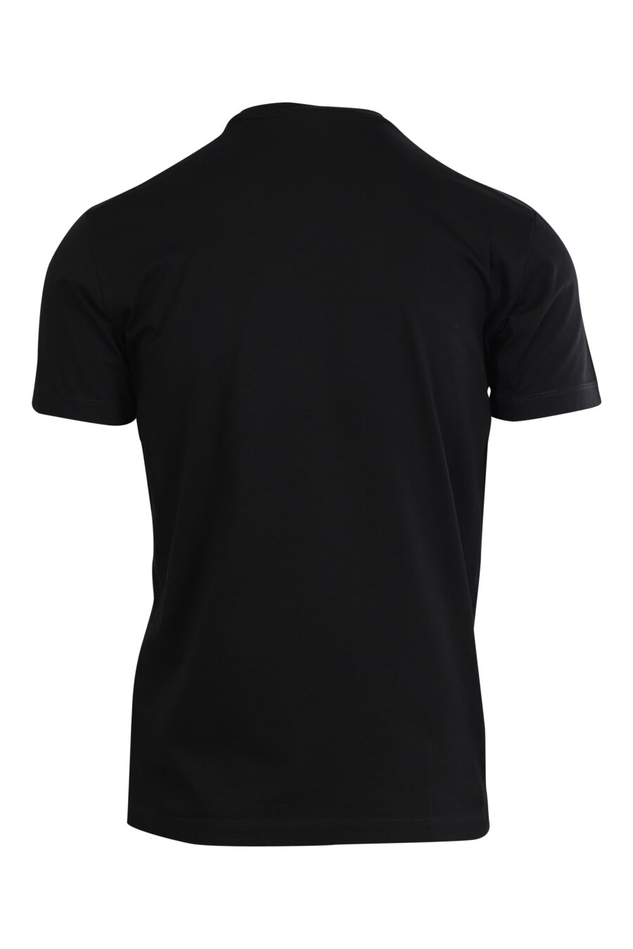 Black T-shirt with turquoise and fuchsia "icon pixeled" maxilogo - 8052134981269 2