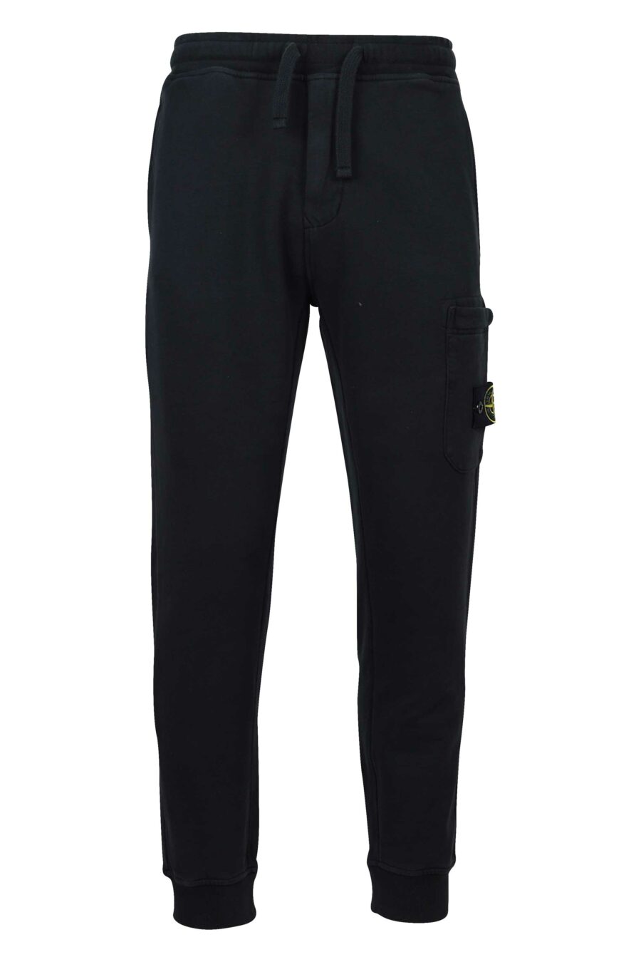 Pantalón de chándal negro con logo lateral parche - 8052572720062
