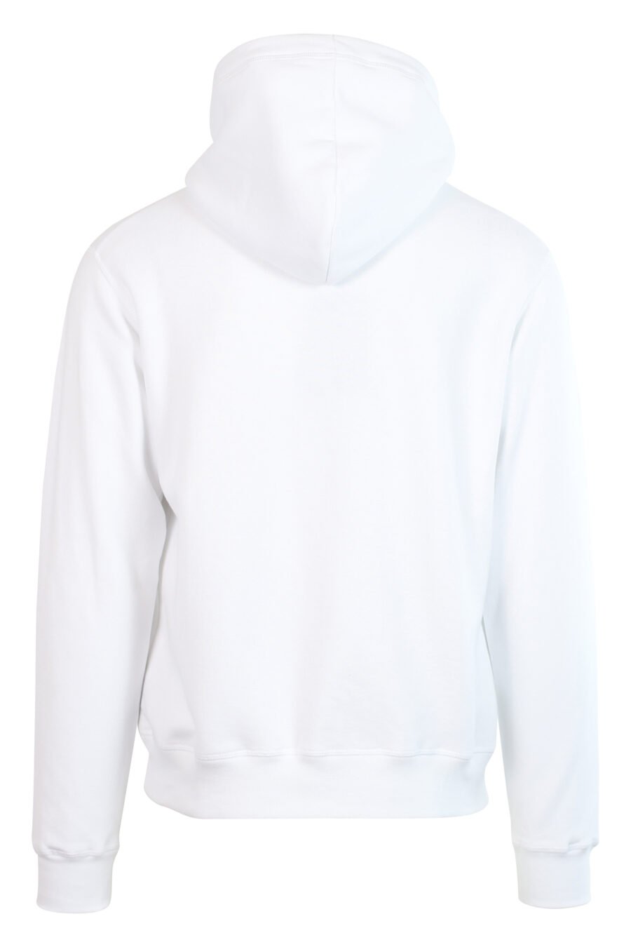 Weißes Kapuzensweatshirt mit "gepixeltem" Hundelogo - 8054148006648 3
